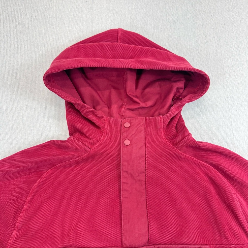 Vintage Lacoste Wine Hoodie Jumper Men’s 4XL big front pocket - Picture 2 of 13